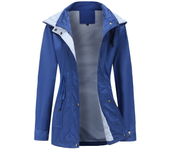 Autumn and winter, oversized coat, raincoat, detachable hat, women's windbreaker