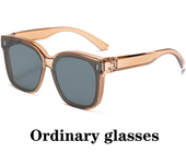 Gafas de sol polarizadas cuadradas a la moda, gafas graduadas para miopía, gafas portátiles para hombres y mujeres, gafas de conducción de pesca Vintage