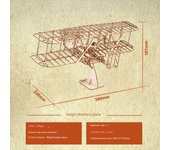 3d Retro Plane Wooden Puzzle Assemble Building Blocks Model Kits DIY for Kids Adult Breriot Wright Brothers Airplane Desk Toys