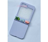 Cute Cartoon 3D Animals Turtle Elephant Bunny Blue Case for Samsung Galaxy Z Flip5 Z Flip5 Flip5 Flip 3 Zflip5 Flip4 Flip6 Cover