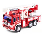 Camion Bomberos Juguete, Camiones de Juguete, 1:16 Fricción Camión de Bomberos, con Escalera de Rescate Extensible, Luces y Soni
