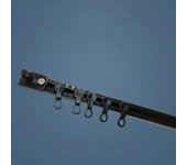 Strong Self Adhesive Curtain Track Without Punching Nano Sliding Track Silent Top Mounted Pulley Track Living Room