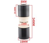 MTB Rear Shock Bushing ID 12.7mm 22 - 68mm Shock Absorber DU Bushing OD 15mm Replaceable Bike Rear Shock Absorber Mountain Bike