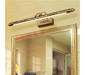 Lámpara de espejo cosmético Retro, luz LED europea de 500mm y 8W para maquillaje, tocador, baño, luces de pared, iluminación