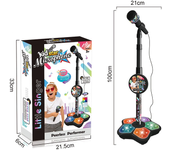 Karaoke con micrófono de pie, máquina de canciones, instrumento musical, juguete educativo y de entrenamiento