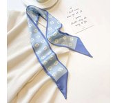 88x 7cm Wrap Poly Silk Slip Twill Y Narrow Edge perfume Small Long Scarf Design