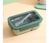 Simple Portable Lunch Box New Plastic Large Capacity Lunch Box with Cutlery 850ml Portable Simple Lunch Box