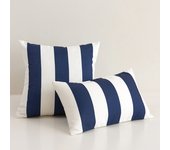 Waterproof Outdoor Striped Pillows Case Red/black/yellow/blue Bright Colors Cushion Cover Beach Chairs Seat Swimming Pool Pillow