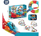 Flexible Changeable Magic Race Car Ramps Track Toys for Kids