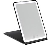 Espejo de Maquillaje Plegable con Pantalla Táctil 3 Modos de Luz Espejos Cosméticos Recargable por USB con LED
