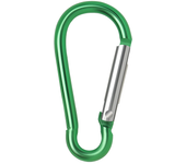 5/10/50/ 100 Uds mosquetón llavero Clip para acampar al aire libre llavero de aluminio gancho a presión botella de agua hebilla Kit para escalada senderismo