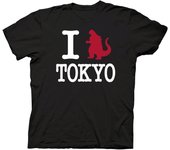 Godzilla I Heart Tokoyo Mens Adult T-Shirt
