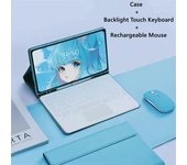 For Samsung Tab S6 lite 10.4 Backlight Keyboard Case Mouse Bluetooth Wireless Spanish Keyboard Magnetic Funda P610/P615/P613