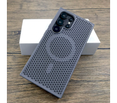 Funda de plástico de lujo para disipar el calor para Samsung Galaxy S25 S24 S23 S22 Ultra Plus S 24 23 22 S24Ultra para cubierta de carga Magsafe