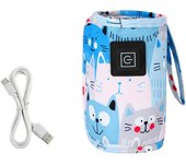 Calentador de agua y leche USB para cochecito de bebé, bolsa aislada portátil, calentador de biberones para lactancia, para exteriores, Invierno