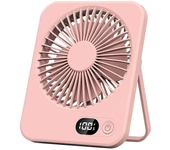 Mini ventilador portátil USB de escritorio, enfriamiento rápido, flujo de aire fuerte, funcionamiento silencioso, viento ajustable de 4 velocidades, ventiladores ultrafinos de pie
