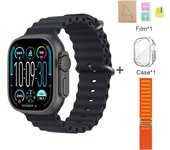 2025 New HK9 Ultra 2 MAX Smartwatch Bluetooth Call Heart Rate Detection Sports Mode Flashlight 1GB Memory AMOLED Compatible with Android IOS Smartwatch