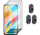 6in1 Full Cover Glass For OPPO A98 5G Tempered Glass For OPPO A98 Screen Protector HD Protective Phone Lens Film For OPPO A98