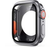 Protector de pantalla para Apple Watch 44mm 45mm 40mm 41mm duro PC delantero trasero parachoques caso para iwatch 9 8 7 6 5 4 Cambio a ultra