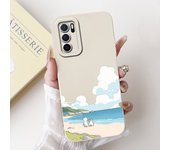For Oppo A16 A16s A16k A16e Phone Case Soft Matte Silicone Capa Oppo A54s CPH2273 Funda Goothic Style Cartoon Panda Back Cover