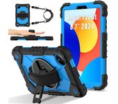 For Xiaomi SE 8.7in Fundas Redmi pad pro 12.1in Armor Tablet Case Rotation Handle Stand Shockproof Red Cover Coque