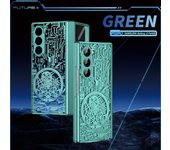 Mechanical For Samsung Galaxy Z Fold 6 Case Plastic Clear Back Hinge Protective Film Glass Cover