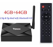 Android 10.0 Tanix TX6S TV Box Allwinner H616 Quad Core 4G RAM 32GB 64GB ROM 2.4G/5GHz Wifi BT 6K H.265 Media Player
