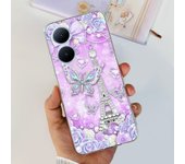 For Huawei Nova 11i Case Cute Luxury Back Cover Soft Silicone Phone Case For Huawei Nova11i 6.8" Fundas Transparent Flower Para