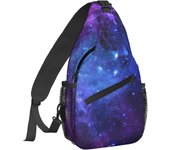 Crossbody Backpack For Men Women Sling Bag, Star Galaxy Chest Bag Shoulder Bag Lightweight One Strap Backpack Multipurpose Travel Hiking Daypack