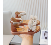 folding sandals boys girls, multifunctional, comfortable and elegant beach shoes, paired with artificial diamon, a novel