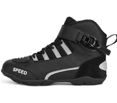 2025Botas De Moto De Cuero Para Hombre, Zapatos Transpirables, Antideslizantes, Resistentes Al Desgaste,