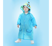 Chubasquero Niños, Impermeable Lindo de Dibujos Animados con Capucha y Botones, Portátil Ligero Chaquetas de Lluvia Ropa, Reutilizable Impermeables para Niños Niñas