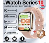 2025 New Watch 10 Smart Watch Men's Sports NFC Always Display Body Temperature Fitness Series For iOS Original 500+Customized Wallpaper, Fashion Gift Bluetooth Call Smart Watch