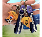 Football Star Keychain Messi Ronaldo Mbappe Neymar Preliminaries Peripheral Car Backpack Keyring Pendant Birthday Sports Gifts