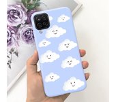 For Funda Samsung Galaxy A12 Ultra Thim Sofu-Touch Matte Liquid Silicone Soft Bumper cover on samsung a12 a125f a 12 galaxy case