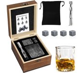 día del padre,Juego de vino de piedra de vino helado Caja de regalo de copa de vino de copa de whisky