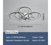 Hot Rings Lights Led Chandelier Lighting Lamp Bedroom Living room decoration home decor lamp Modern Chandeliers Ceiling Fixtures