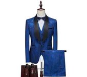 803-3 men's wedding party three piece set tailcoat