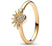 Anillo de amor con corona de princesa brillante de circón a la moda y encantador  anillo Pandora Original  joyería exquisita  regalo DIY para mujer