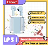 NEW Lenovo LP51 TWS Wireless Headmallphones Bluetooth 5.4 Earbuds Sport Earphone HIFI Sound Quality Noise Reduction with Mic