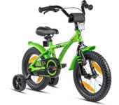 Bicicleta niño 4 años Bicicleta niña 4-6 años 14 Pulgadas Bici niños - Infantil con Pedales ruedines y Freno contrapedal Verde
