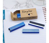 1000Pcs Staples per Pack 6 Colors 26/6 Standard Staples 1/4 Inch 26/6 Colored Staples Metal Stapler Refills Desktop Staplers