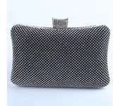 Bolso Fiesta Mujer Plisado, Clutch Bolso de Noche Boda Ceremonia Novia Cartera de Mano con Anillo Diamond