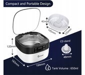 Ultrasonic Cleaner, 500ML Portable Household Ultrasonic Cleaning Machine