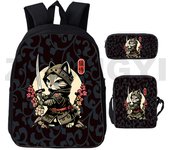 3Pcs Set School bags with Lunch bag Pencil Case,Custom Backpack Add with Your Logo or text , Kids Bags with 3D Football Printed