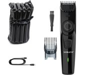 Adjustable electric hair &beard trimmer for men grooming home professional hair clipper hair cutting machine head edge haircut