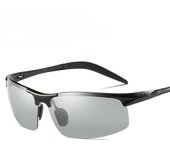 Aluminio magnesio ciclismo gafas de sol polarizadas que cambian de color gafas de sol para hombres gafas de conducción gafas de día y noche