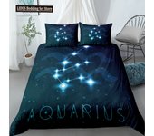 Scorpio Duvet Cover Set 12 Constellation Bedding Set Outer Space Galaxy Starry Sky Polyester Comforter Cover King Queen Size