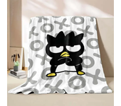 Bad Badtz Maru Black Blanket 4 Season Soft Fluffy Throw King Size Blanket Kid Adult Sofa Bed Blanket Cover Travel Throw Gift