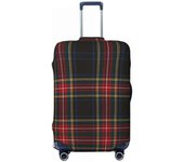 Custom Black White Gingham Plaid Lage Cover Cute Check Pattern Suitcase Protector Covers Suit For 18-32 inch